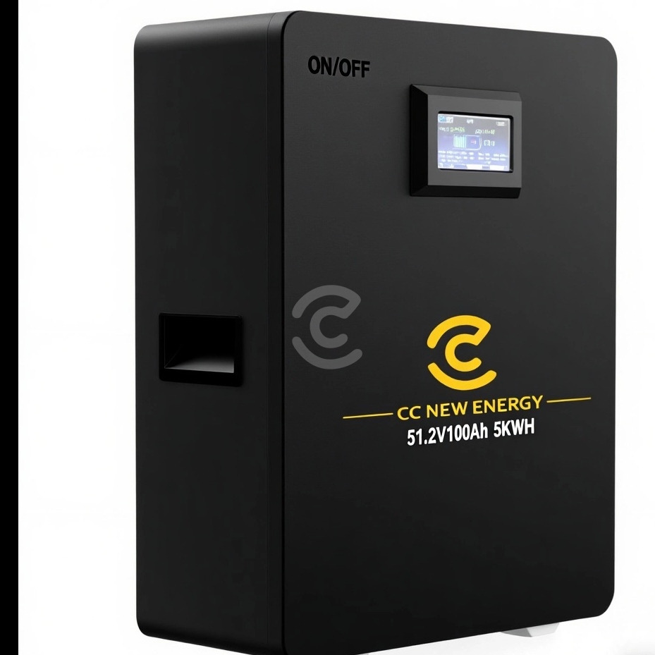 51.2V 100AH Lithium Battery Bank Cost-Effective Home Energy Storage System Pure Sine Wave Inverter Hybrid Grid Solar Integration